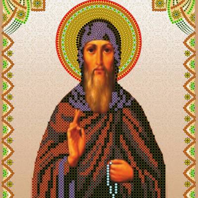 изображение: именная икона для вышивки бисером Святой Виталий изображение: именная икона для вышивки бисером Святой Виталий