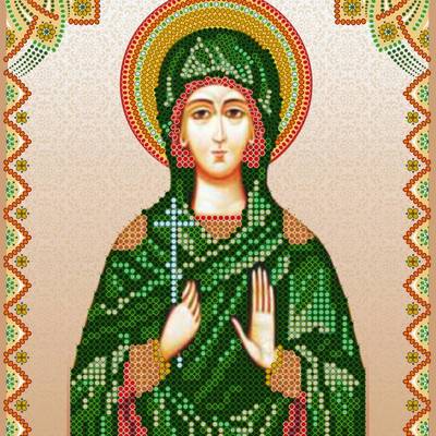 изображение: именная икона для вышивки бисером Святая Иулиания (Ульяна)