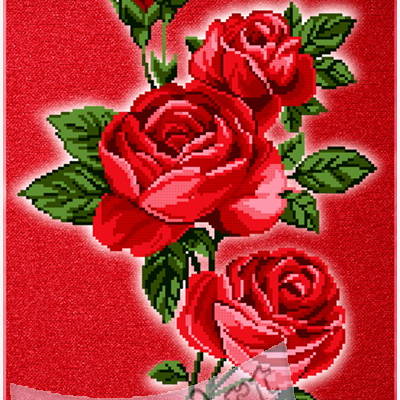 фото: схема для вышивки бисером, Розы
