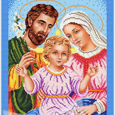 фото: схема для вышивки бисером, Святое семейство