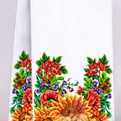 фото: рушник на икону для вышивания бисером или крестиком