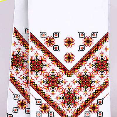 фото: рушник на икону для вышивания бисером или крестиком
