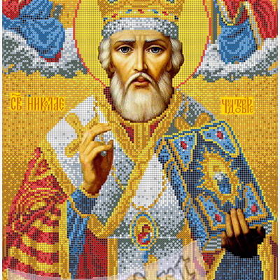 Святой Николай Чудотворец - Иконы - Религия - Схемы в XSD - Кладовочка схем - вышивка крестиком