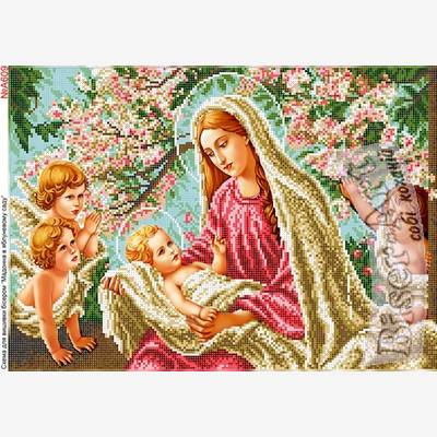 фото: схема для вышивки бисером, Мария в яблоневом саду