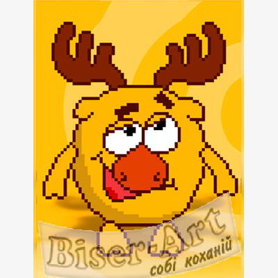 фото: схема для вышивки бисером или крестиком, Лосяш фото: схема для вышивки бисером или крестиком, Лосяш