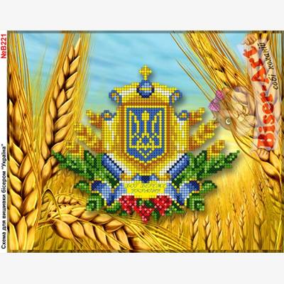 фото: схема для вышивки бисером или нитками, Символика Украины