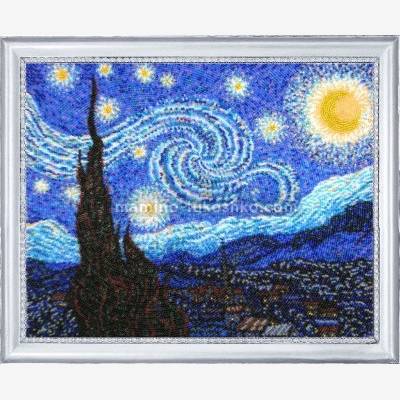Набор для вышивки бисером Звездная ночь (по картине В. Ван Гога)