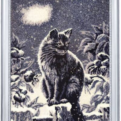 фото: картина для вышивки бисером Лунный кот