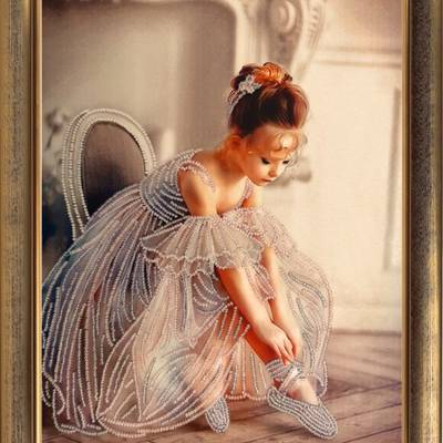 фото: картина для вышивки бисером Балеринка