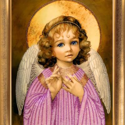 фото: картина для вышивки бисером Маленький ангел