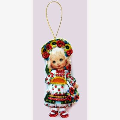 Набор для создания игрушки из фетра Кукла. Украина