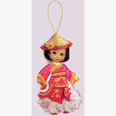 Набор для создания игрушки из фетра Кукла. Китай