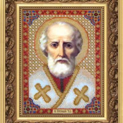 Набор для вышивки бисером Икона святителя Николая Чудотворца