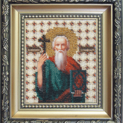 Набор для вышивки бисером Икона святой апостол Андрей Первозванный