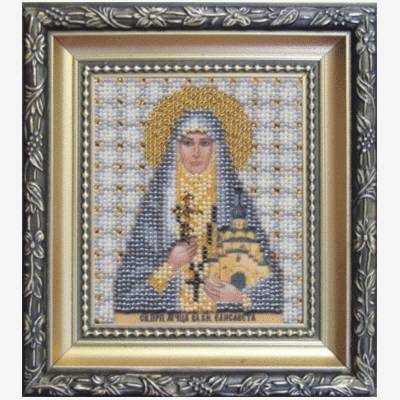 изображение: вышитая бисером Икона святая преподобная мученица Елизавета