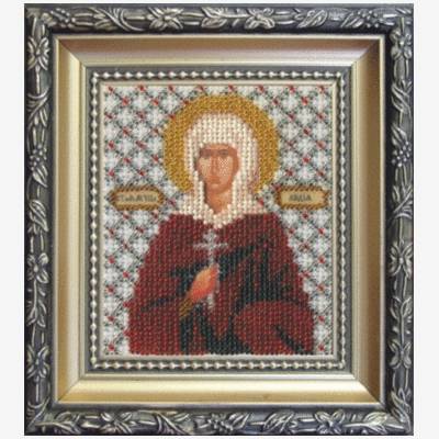изображение: вышитая бисером Икона святая мученица Лидия