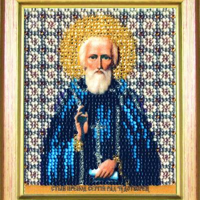 Набор для вышивки бисером Икона святой преподобный Сергий Радонежский