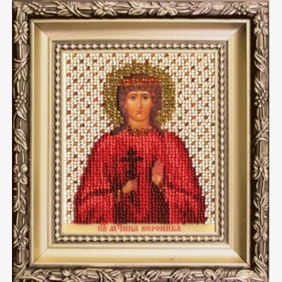 изображение: вышитая бисером Икона святая мученица Вероника