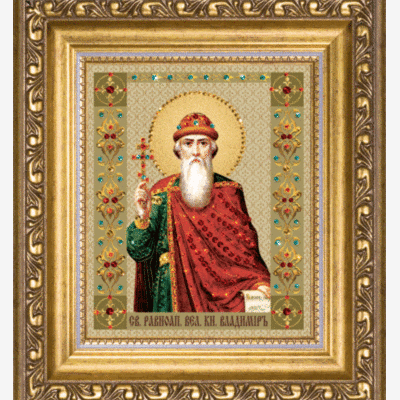 Набор со стразами Икона святого равноапостольного князя Владимира