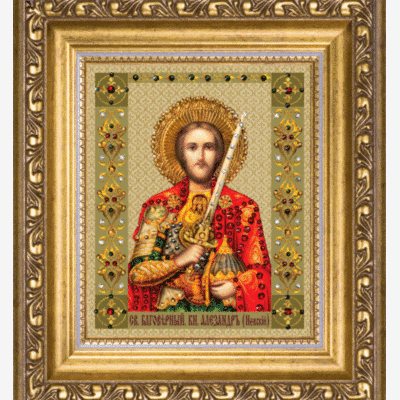 Набор со стразами Икона святого благоверного князя Александра Невского