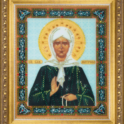Набор со стразами Икона святой блаженной Матроны Московской