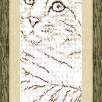фото: картина для вышивки крестом, Портрет кота