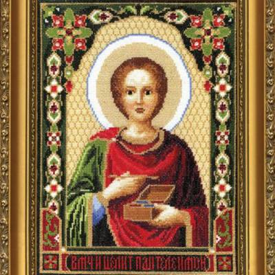 Набор для вышивки крестом Икона Великомученика Пантелеймона