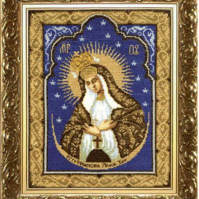 Набор для вышивки крестом Икона Образ Пресвятой Богородицы Остробрамская
