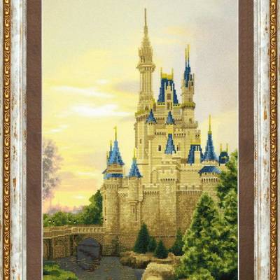 фото: картина, вышитая крестиком, Дворец для принцессы