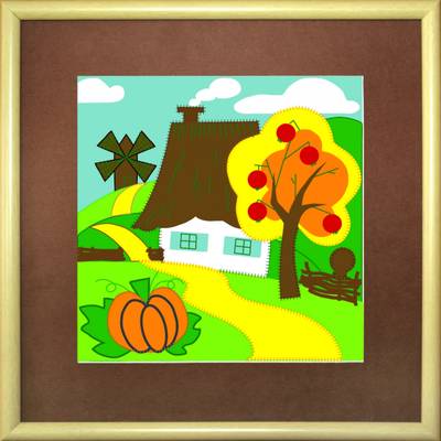 Набор для творчества из фетра Осень в деревне