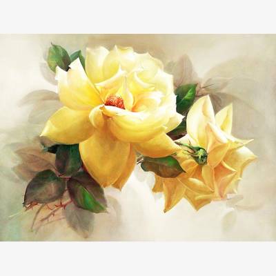фото: картина для алмазной вышивки, Желтые розы