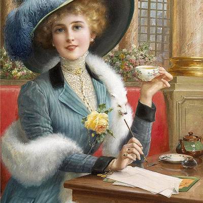 фото: картина для вышивки в алмазной технике, Письмо Художник Emile Vernon