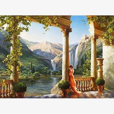 фото: картина для вышивки в алмазной технике, Идиллия Художник Mikhail Satarov фото: картина для вышивки в алмазной технике, Идиллия Художник Mikhail Satarov