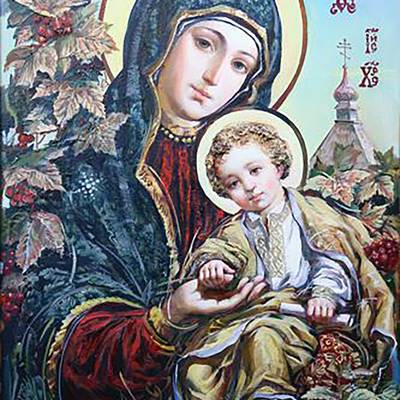 фото: алмазная мозаика, Богородица Спаси и Помилуй