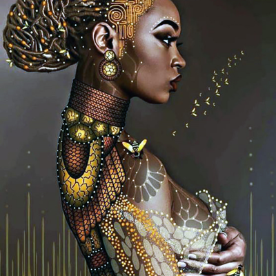 фото: картина в алмазной технике, Красота Африки