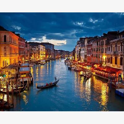 фото: картина для раскрашивания по номерам Вечерняя Венеция