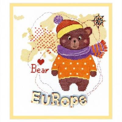 Набор для вышивки крестом Детский мир. Европа