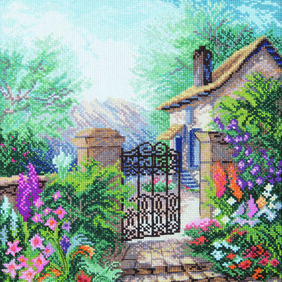 фото: картина для вышивки крестиком, Цветущий сад
