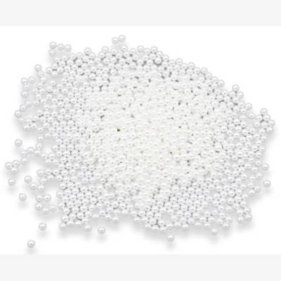 Бусины пришивные, белые, жемчуг, 3 мм, 50 штук (1,4 грамма)