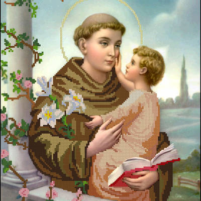 Схема для вышивания бисером или нитками Молитва к Святому Анатолию Падевского АР-3-003 Схема для вышивания бисером или нитками Молитва к Святому Анатолию Падевского АР-3-003