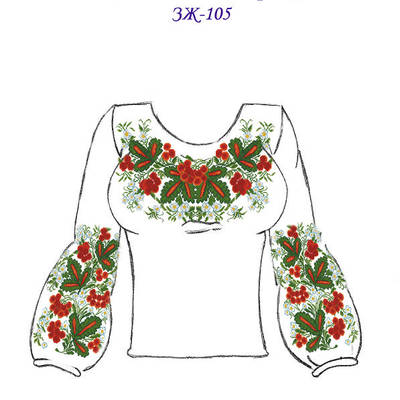 Жіноча заготовка (сорочка) ЗЖ-105 габардин