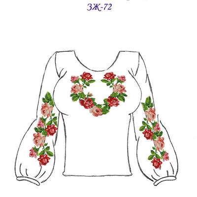 Жіноча заготовка (сорочка) ЗЖ-72 габардин