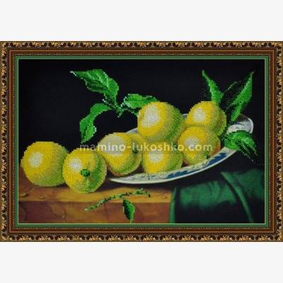 Набор для вышивки бисером Натюрморт с лимонами