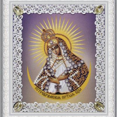 Набор для вышивки бисером Остробрамская икона Божьей Матери (ажур)