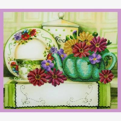 Набор для вышивки бисером Цветочный чай