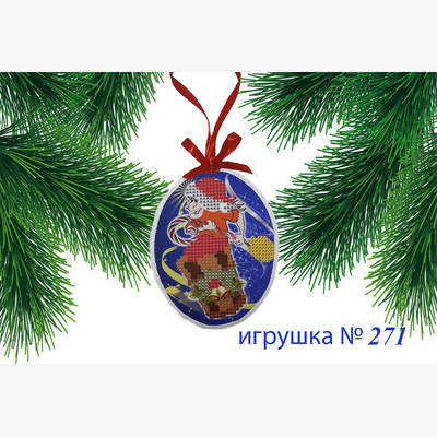 фото: пошитая игрушка для вышивания бисером или нитками