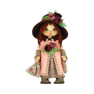 фото: каркасная текстильная кукла Девочка. Англия