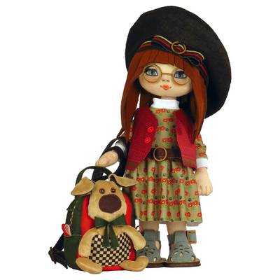 фото: текстильная кукла, сшитая из набора Девочка Элли