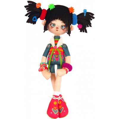 фото: текстильная кукла, сшитая из набора Мармеладка