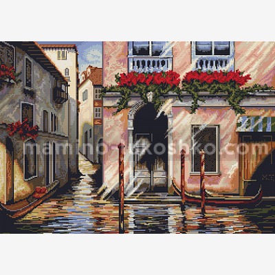 фото: картина для вышивки крестом Утро в Венеции